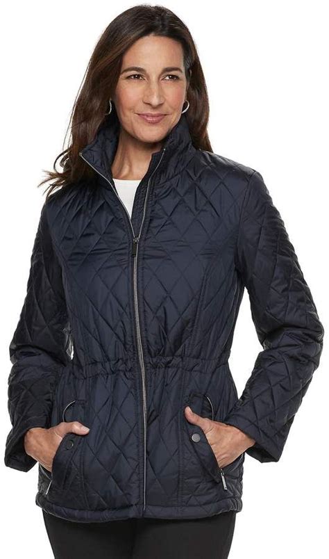 Womens Tower By London Fog Quilted Midweight Jacket London Fog