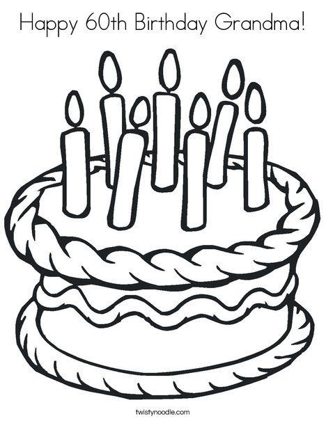 Simply do online coloring for happy birthday grandma coloring pages directly from your gadget, support for ipad, android tab or using our web feature. Happy 60th Birthday Grandma Coloring Page | Happy 60th ...