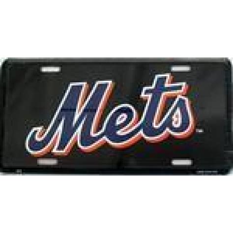 Ny New York Mets Mlb Baseball License Plate