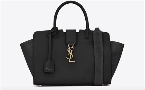 Saint Laurent Downtown Baby Cabas In Leather And Suede New With Tags