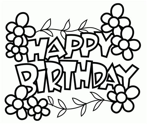 Every present is in stock so we can deliver birthday gifts for boys straight away. happy birthday coloring pages easy - Clip Art Library