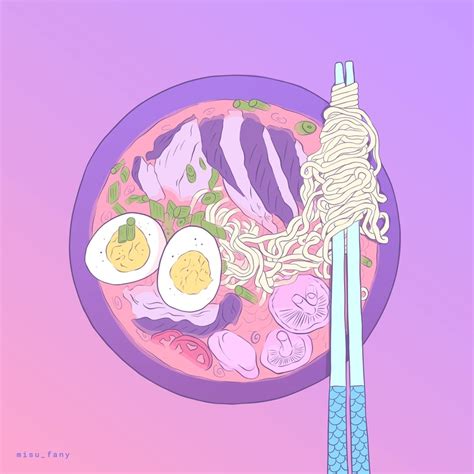 Ramen Love An Art Print By Fany Misu Kawaii Art Food Illustration