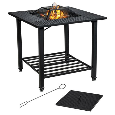 Outdoor Fire Pit Dining Table Fire Pits And Patio Heaters At