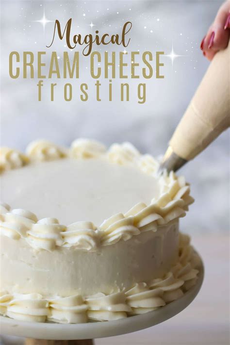 Pipeable Cream Cheese Frosting Cake Frosting Recipe Cream Cheese