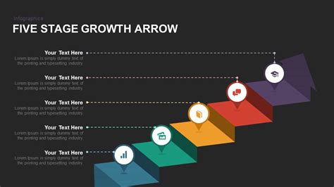 Then go to file > close > return to microsoft powerpoint in the displayed page of microsoft powerpoint, go to: 5 Stage Growth Arrow PowerPoint Template and Keynote Slide