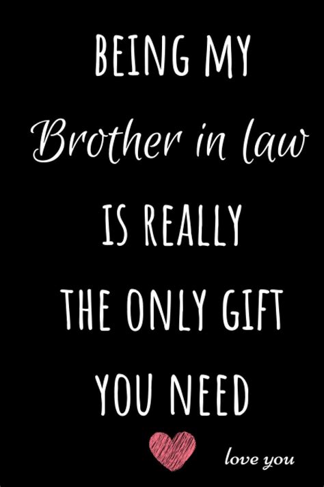 Being My Brother In Law Blank Lined Journal Notebook Diary Best Alternative To A Card Gag