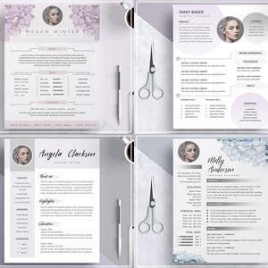 Nude Pink Resume Template Cv Template Creative Cv Template Etsy