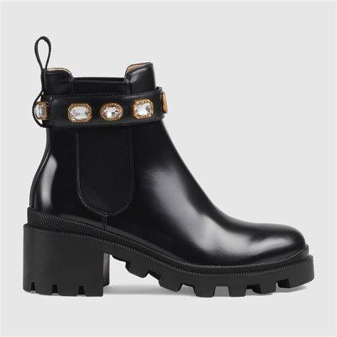 4.2 out of 5 stars 29. Gucci Leather ankle boot with belt | Leather ankle boots ...