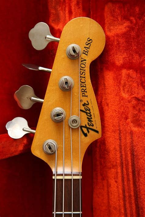 Fender P Bass Headstock Decal Guitar Information