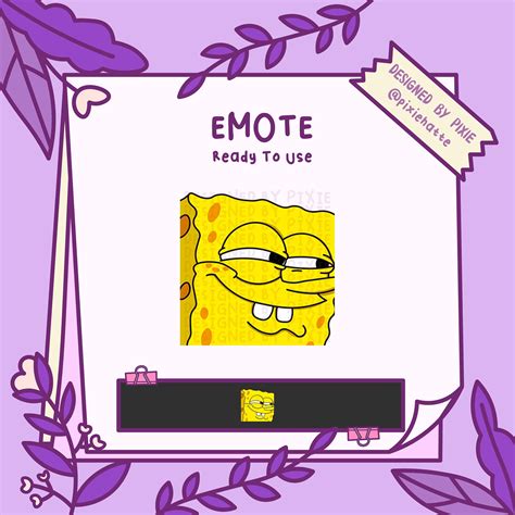 Sponge Bob Eheh Emote Spongebob Emote Twitch Emote Etsy In 2022