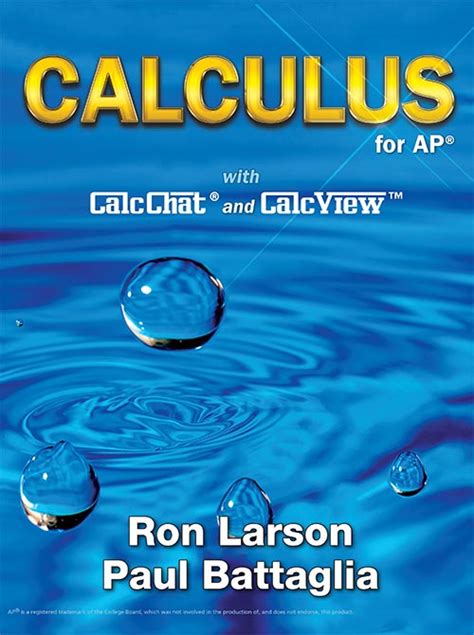 Calculus For Ap Ron Larson Paul Battaglia Answers