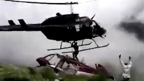 Watch Video Horrifying Moment Man Is Killed By Helicopter In Rescue Attempt Metro Video