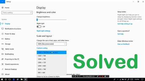 I went through the display settings the problem is if you have a screen with a resolution of 1920×1080 or higher, most users put the dpi scaling to at least 125% to make everything easier to. How to Fix Screen Resolution Problem in Windows 10 ...
