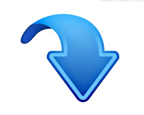 Blue Arrow Pointing Down Clipart Best