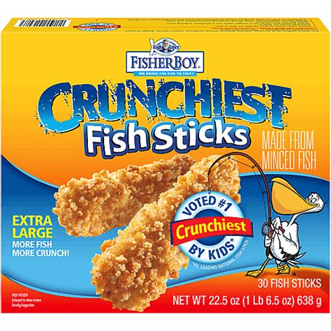 High Liner Fisher Boy Crunchiest Fish Sticks 225 Oz Box Seafood