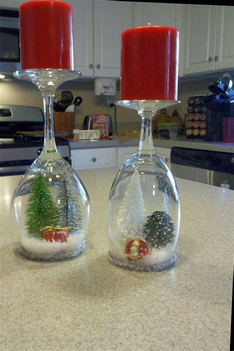 Wine Glass Snow Globes Craft Projects For Every Fan