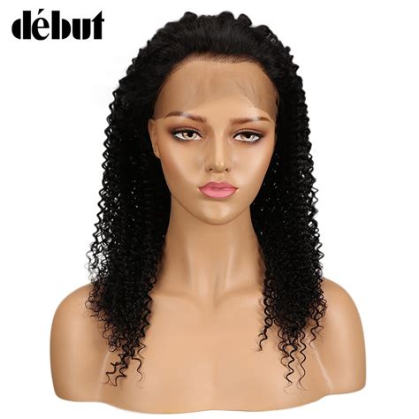 Debut Lace Wig Remy Kinky Curly Human Hair Wigs For Women Lace Frontal Wig Pre Plucked