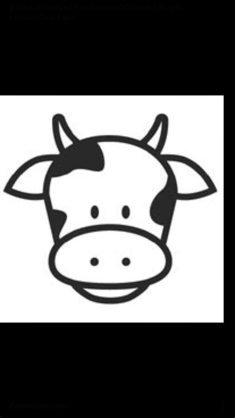 Pin By Melanie Mcduffee On Baby Cow Face Cow Coloring Pages Cartoon Cow