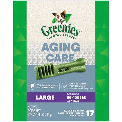 Greenies Aging Care Natural Dog Dental Care Chews Oral Health Dog