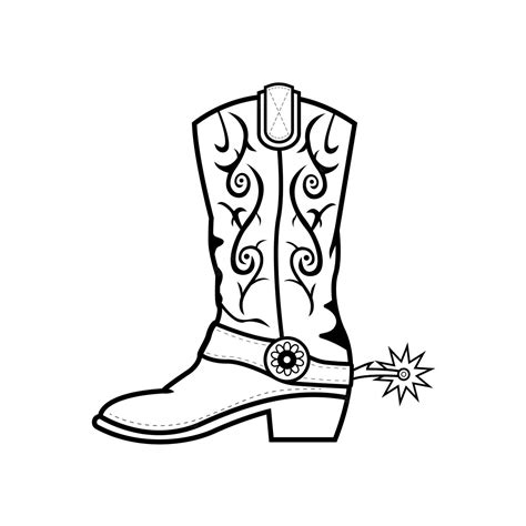 Premium Vector Vintage Cowboy Boots Vector Illustration