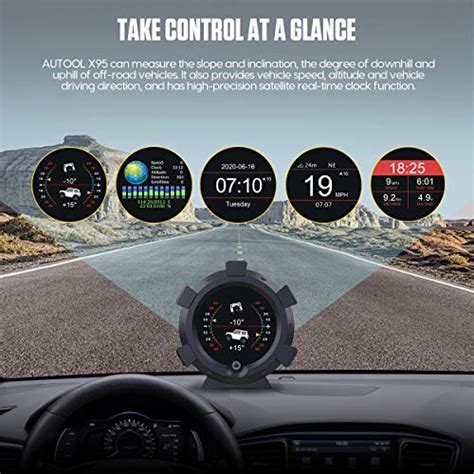 Updated Gps Speedometer Satellite Positioning Car Heads Up Display Off