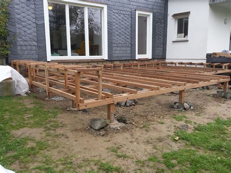 Bauanleitung Holzterrasse Holz Jaeger Haus Garten