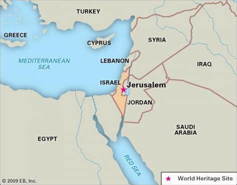 The map showing location map of jerusalem in israel. Jerusalem on a map - Jerusalem on the map (Israel)