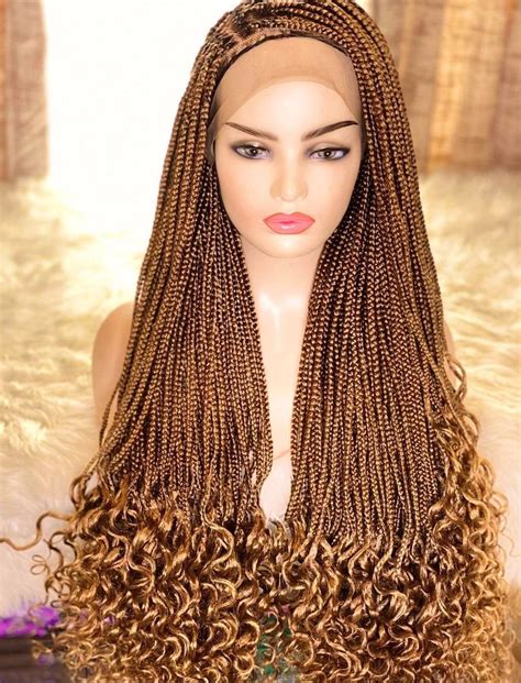 Handmade Braided Wig On Full Frontal Laces Braided With High Quality