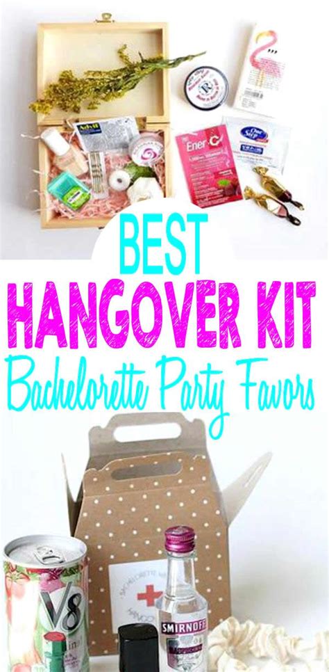 Bachelorette Party Favors Hangover Kit Bachelorette Party Favor Ideas