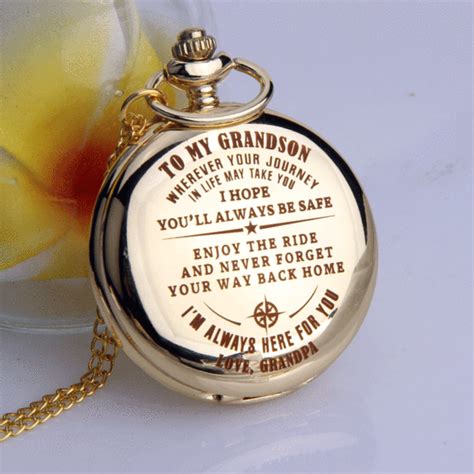 For my grandson personalized pendant necklace. Grandpa to Grandson - I Hope You'll Always Be Safe ...