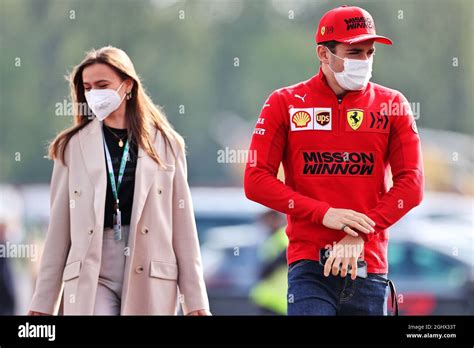 Charles Leclerc Mon Ferrari With His Girlfriend Charlotte Sine Mon 16 04 2021 Formula 1