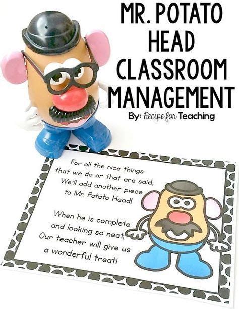 Free Printable For Using A Mr Potato Head As A Classroom Management