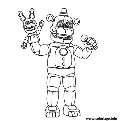 Coloriage Fnaf Freddy Funtime Jecolorie Com