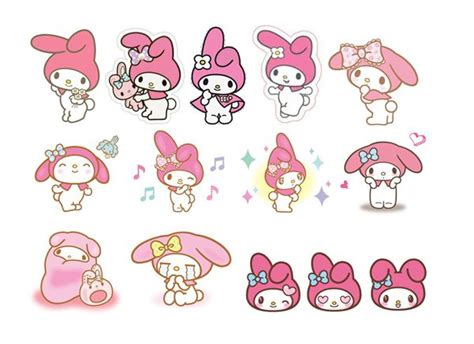 Cute My Melody Stickers Printable
