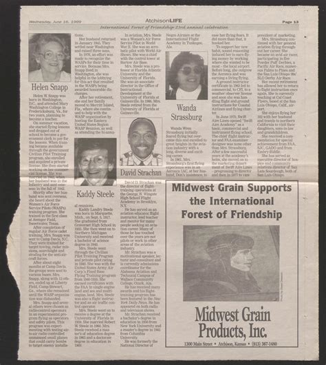 [Obituary Page from Atchison Life Newspaper] - The Portal to Texas History