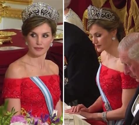Spain Uk State Visit Day 1 Kate In Queens Jewels For State Banquet