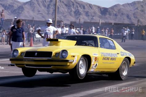 1970s Pro Stock Drag Racing Time Capsule Fuel Curve