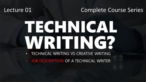 1 Technical Writing Course What Is Technical Writing Youtube