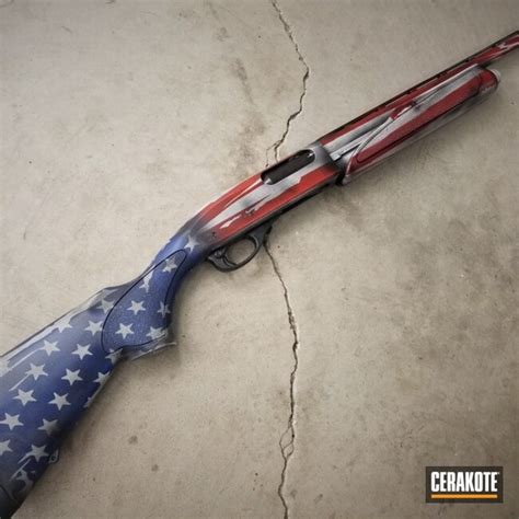 American Flag Cerakote Finish On This Remington 870 Shotgun By Jared