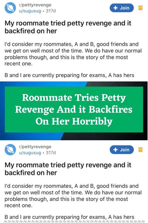 Roommate Tries Petty Revenge And It Backfires On Her Horribly In 2023