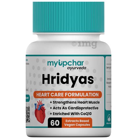 Myupchar Ayurveda Hridyas Extracts Based Vegan Capsule Buy Bottle Of