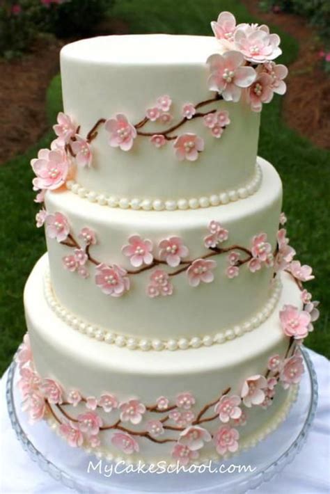 Learn exactly how to make an incredibly moist and flavorful butter layer cake complete with fudge frosting then, top the cake with another whole cake layer. Beautiful 3 layer pink flower wedding cake | Cherry ...