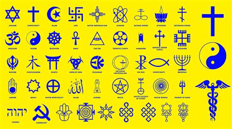 La Religion Mondiale Symboles Signes De Grands Groupes Religieux Et