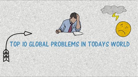 Top 10 Global Problems In Todays World Youtube