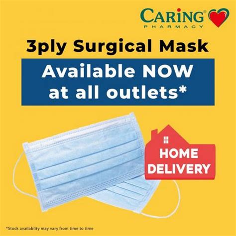 Only applicable at caring pharmacy paradigm mall johor bahru. 6 Apr 2020 Onward: Caring Pharmacy Face Mask Available ...
