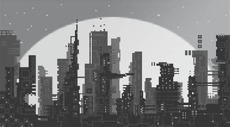 Pixel Art City View Black Duck Overlord On Artstation At