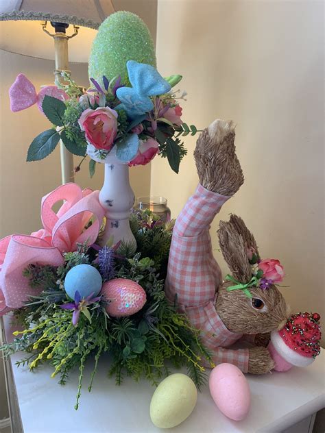 Excited To Share This Item From My Etsy Shop Easter Bunny Centerpiece
