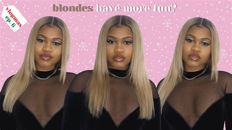 Watch Me Slay Ash Blonde Wig Install Ft Yolova Hair 🤍 Vlogmas Episode 6 🎄 Youtube