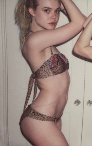 Elle Fanning Bikini Polaroid Pics Gotceleb
