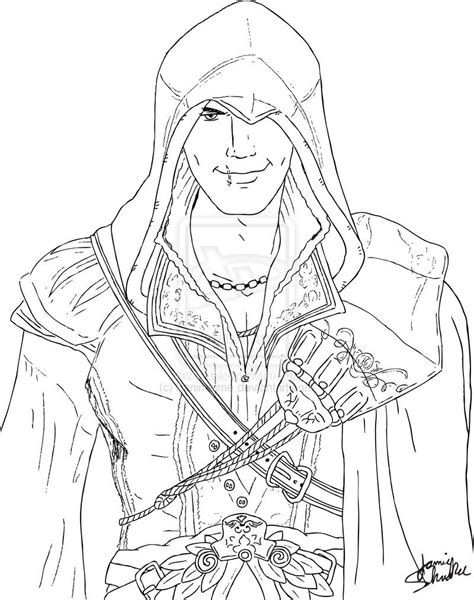 Caricature Coloring Sheets Coloring Pages Assassins Creed